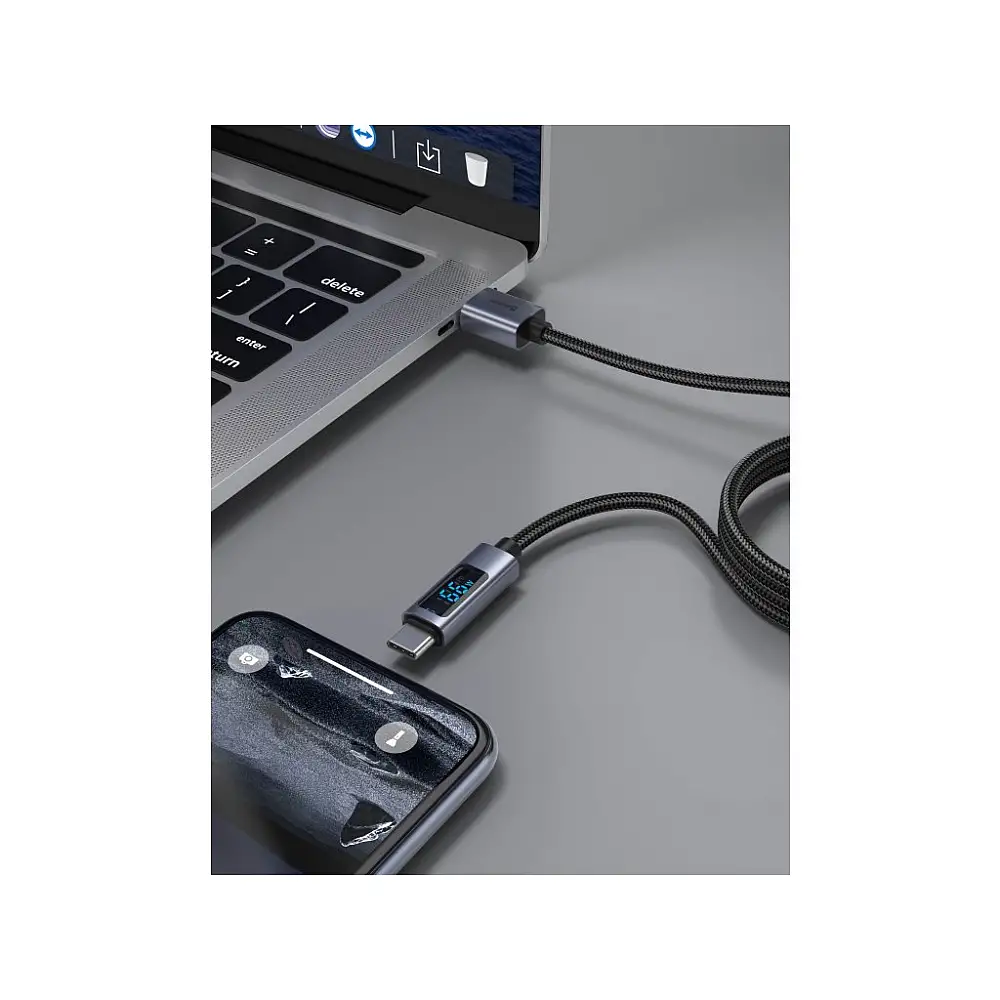 SWISSTEN Καλώδιο LCD USB-A / USB-C 8595217491557
