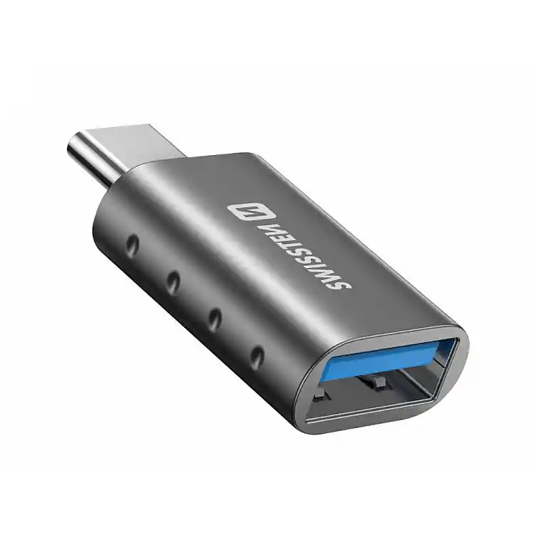 SWISSTEN Προσαρμογέας OTG / USB-C (αρσενικό) / USB-A (θηλυκό) 8595217478886