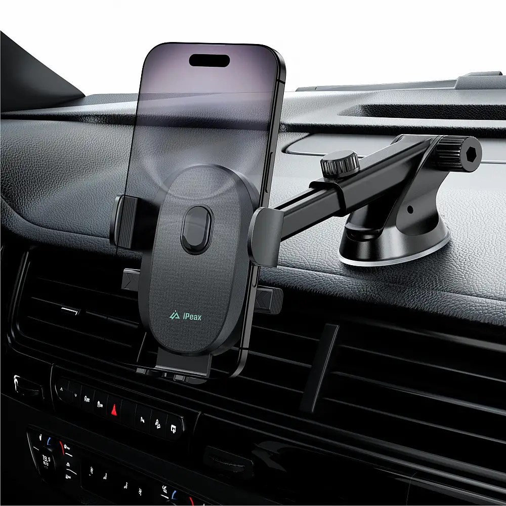 iPEAX Βάση Ταμπλό Αυτοκινήτου Clip-1 Μαύρο 8595217492233