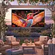 HOMCOM Οθόνη Προβολέα 100" 16:9 HD 4K/8K, Πτυσσόμενη και Φορητή, Αντιρυτιδική και Πλενόμενη, Διπλής Όψης, Λευκή 001-025V00WT