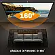 HOMCOM Οθόνη Προβολέα 100" 16:9 HD 4K/8K, Πτυσσόμενη και Φορητή, Αντιρυτιδική και Πλενόμενη, Διπλής Όψης, Λευκή 001-025V00WT