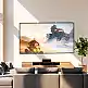 HOMCOM 120" Οθόνη Προβολής 16:9 HD 4K/8K, Πτυσσόμενη και Φορητή, Αντιρυτιδική και Πλενόμενη, Διπλής Όψης, Λευκή 001-025V01WT