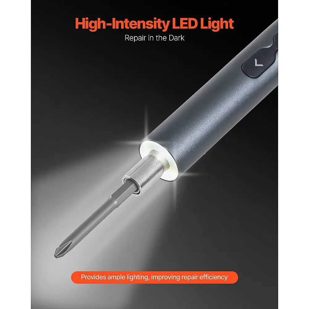 VEVOR Ηλεκτρικό Κατσαβίδι Ακριβείας με 48 Μύτες για Επισκευές Συσκευών DDLSD4V350MAY238C001V9