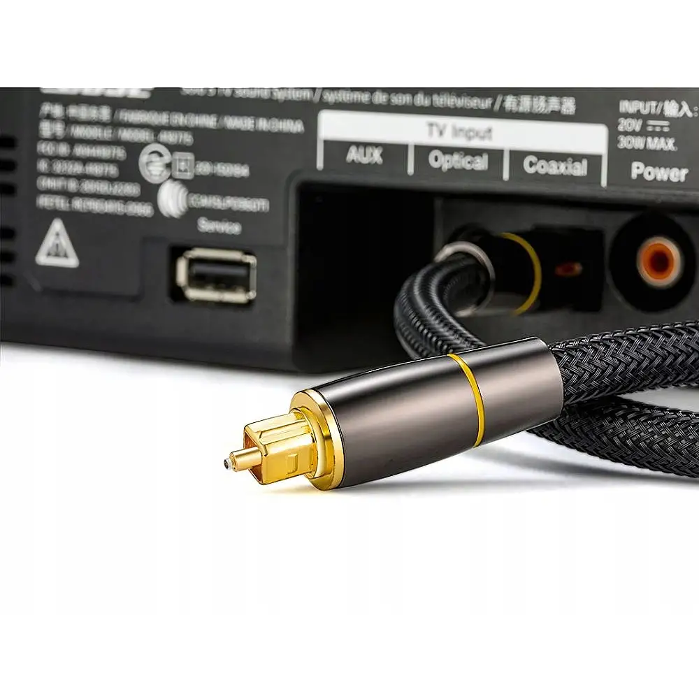 Verk Group 3m Οπτικό Καλώδιο Toslink Digital HQ με Επίχρυσες Ακροδέκτες 5907451371022