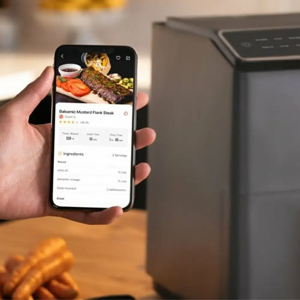 Cosori Φριτέζα Αέρος 6.4lt Dual Blaze Chef Edition Air Fryer 1700W με Wi-Fi Μαύρο CAF-P681S-KEUR
