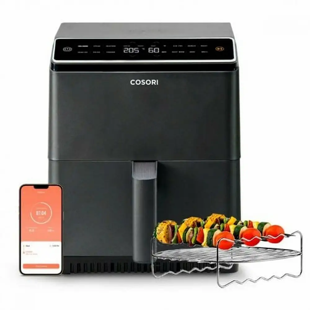 Cosori Φριτέζα Αέρος 6.4lt Dual Blaze Chef Edition Air Fryer 1700W με Wi-Fi Μαύρο CAF-P681S-KEUR