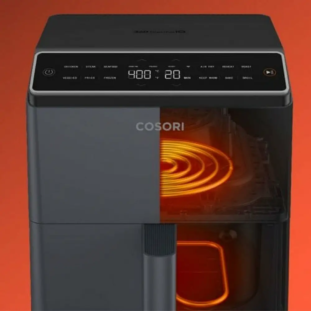 Cosori Φριτέζα Αέρος 6.4lt Dual Blaze Chef Edition Air Fryer 1700W με Wi-Fi Μαύρο CAF-P681S-KEUR
