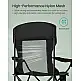 SONGMICS Αναδιπλούμενες Εξωτερικές Καρέκλες (Σετ 2), Υψηλής Πλάτης, Ρυθμιζόμενα Μπράτσα, Βάρος 330 lb, Ink Black , 97x86.5x51.5cm GCB028B02