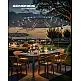 SONGMICS Ομπρέλα Κήπου Cantilever 3μ με LED Φωτισμό και Βάση, Γκρι, φ300×245cm GPU118G01V1
