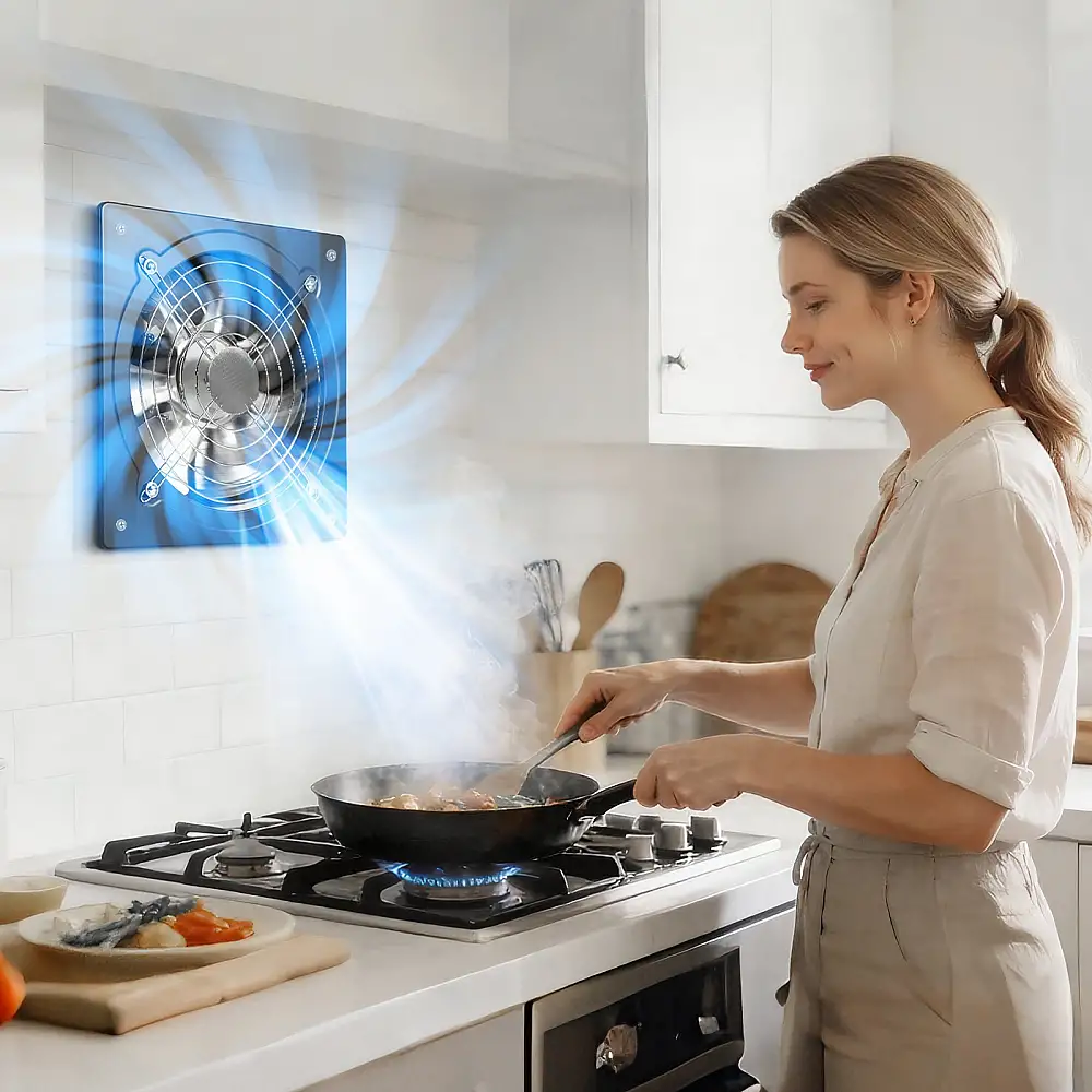 VEVOR Εξαεριστήρας Τοίχου 25.4 εκ., 988 CFM Υψηλής Ταχύτητας με Έλεγχο Ταχύτητας, Χαμηλή Κατανάλωση, Φορητός Εξαεριστήρας για Σοφίτα, Γκαράζ, Υπόγειο, Εργαστήριο, Κουζίνα, Κοτέτσι, Μαύρος SDKZTFS10INCUA4K9001V2