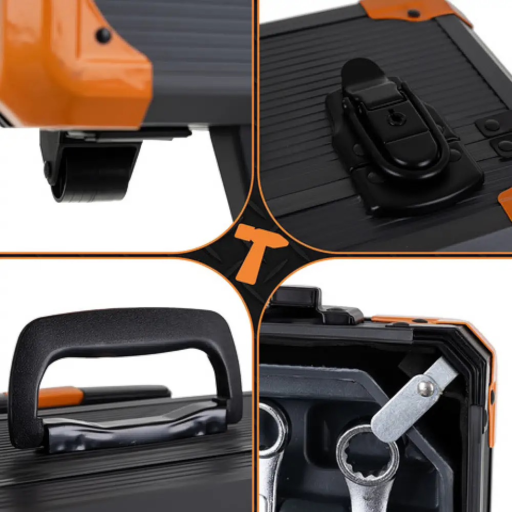 Bigstren Βαλίτσα Εργαλείων 1000 τχμ Γαλλόκλειδα, Υποδοχές, Μύτες XXL σε Αλουμινένια Βαλίτσα με Ρόδες 26510