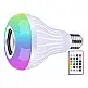 Verk Group Λαμπτήρας Ηχείο LED Χρώματος E27 με Bluetooth και Τηλεχειριστήριο 5907451336670