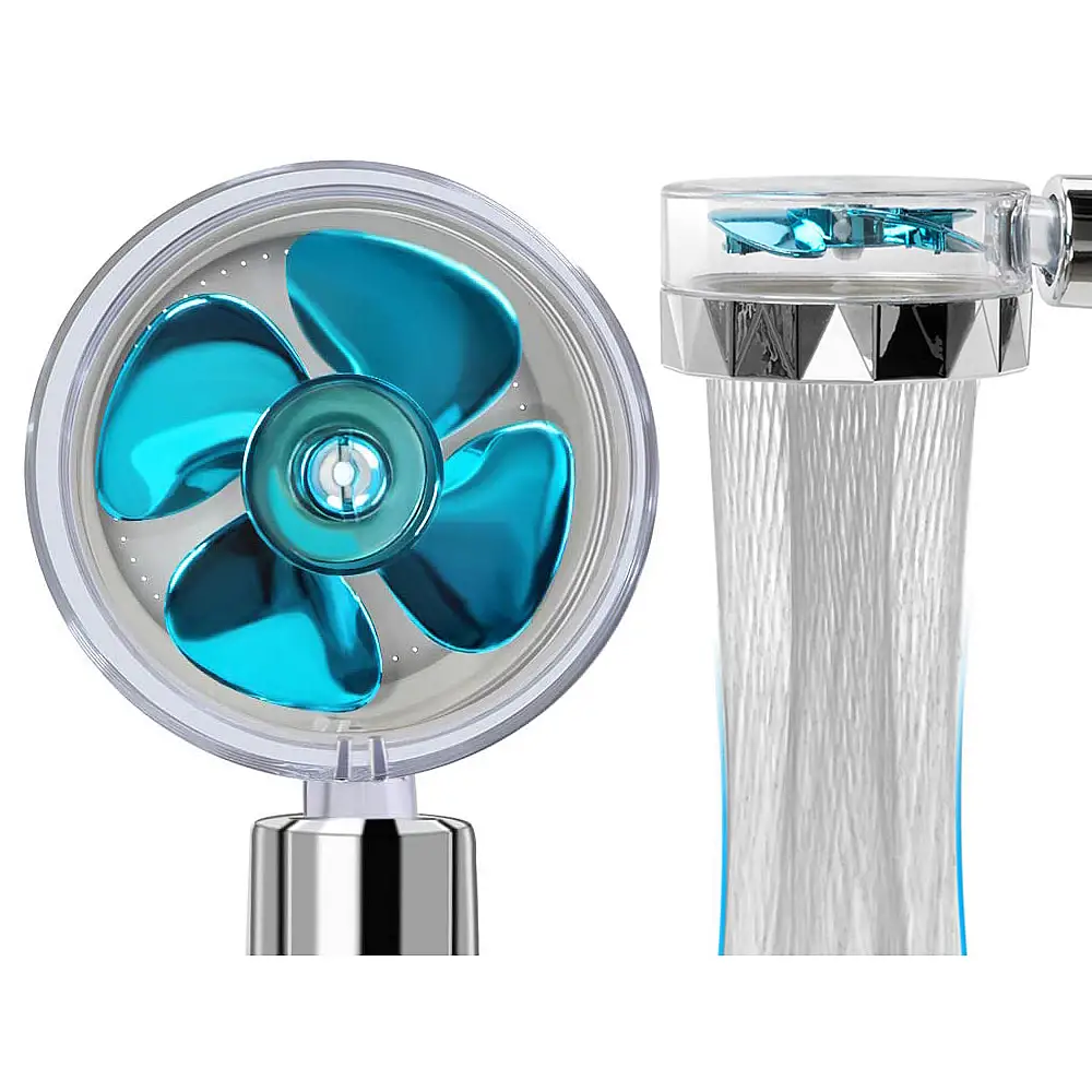 Verk Group Κεφαλή Ντους με Τουρμπίνα, Αντικαταστάσιμο Φίλτρο και Ανεμιστήρα 5907451351192