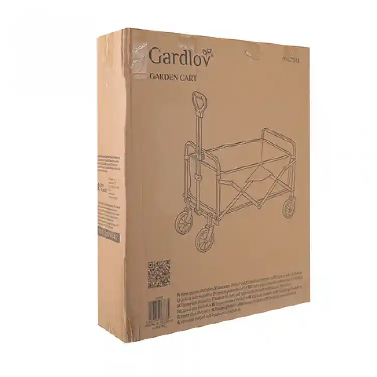 Gardlov Πτυσσόμενο καρότσι κήπου 90L, 100kg, με 4 τροχούς – Ελαφρύ και εύκολο στη μεταφορά 27542