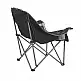 VEVOR Υπερμεγέθη Καρέκλα Κατασκήνωσης 204kg, Βαρέως Τύπου, Φορητή Πτυσσόμενη με Θήκες για Ποτήρια & Κρασί, Μαύρο & Γκρι HWZDYXDXYLYSOKSV5001V0