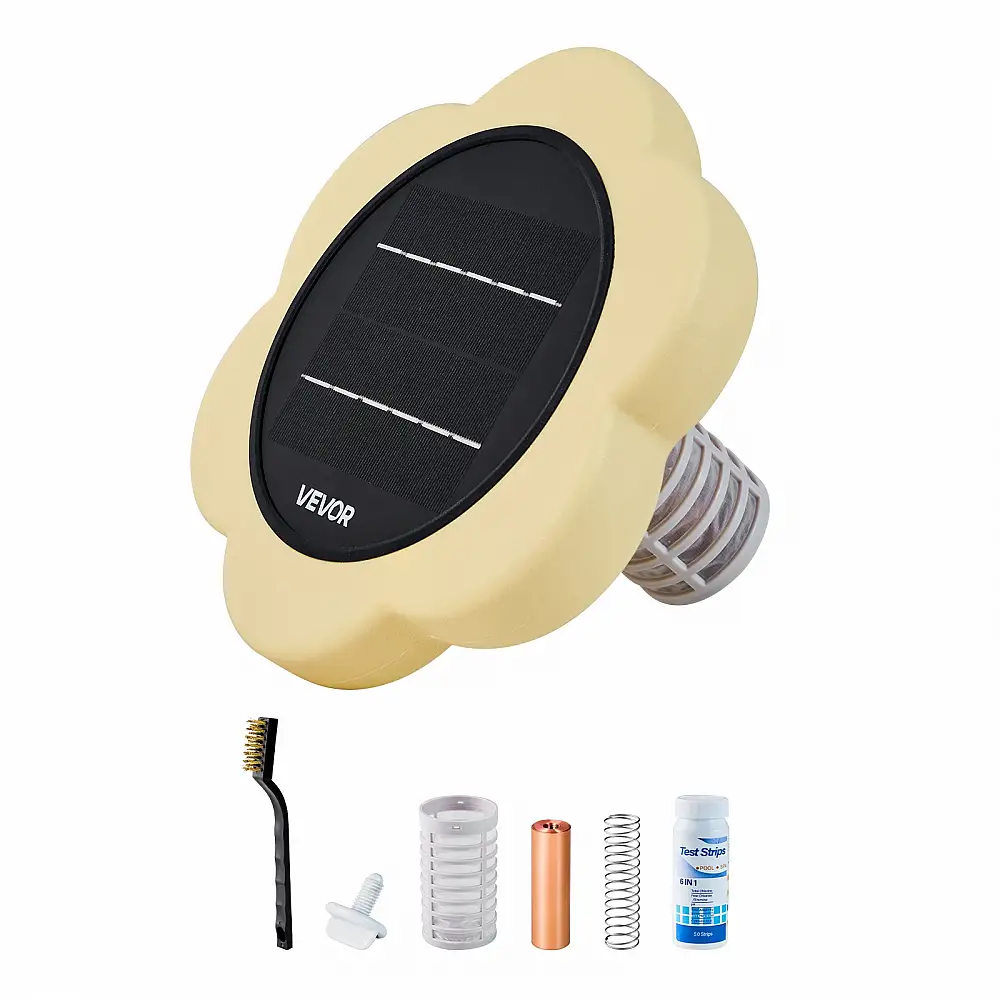 VEVOR Ηλιακός Ιονιστής Πισίνας, Χαλκός έως 170343 L, Αυτόματος Καθαριστής & Καθαρισμός Νερού Χωρίς Χλώριο TYNYCLZFSQDHQ59ZZ001V0