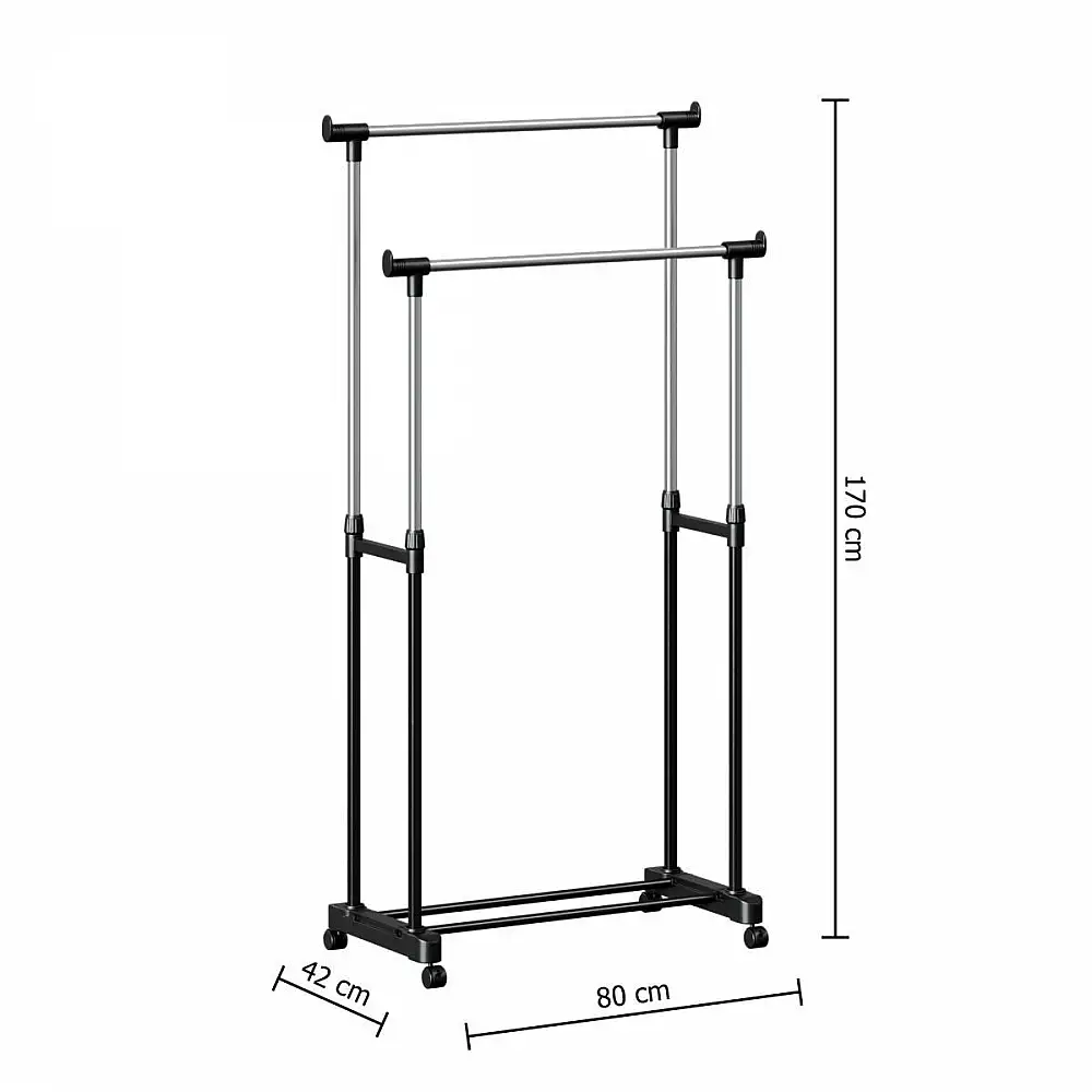 5Five Simply Smart Διπλή Τροχήλατη Κρεμάστρα Δαπέδου F-V Icare 97.5x170εκ. 105343
