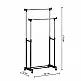 5Five Simply Smart Διπλή Τροχήλατη Κρεμάστρα Δαπέδου F-V Icare 97.5x170εκ. 105343