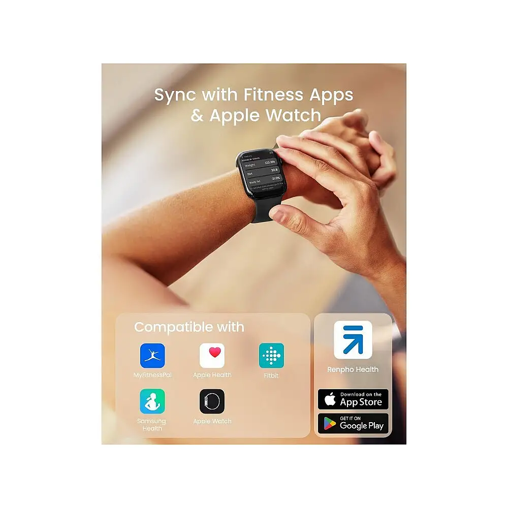 Renpho Ψηφιακή Ζυγαριά με Λιπομετρητή Μαύρη R-A031