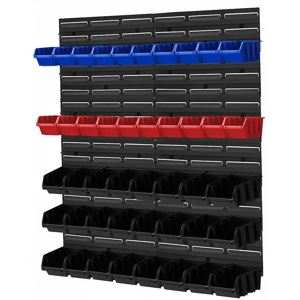 Kraft&Dele Πίνακας Οργάνωσης Εργαλείων Τοίχου 78 x 78 με 82 Σκαφάκια Αποθήκευσης KD-11864