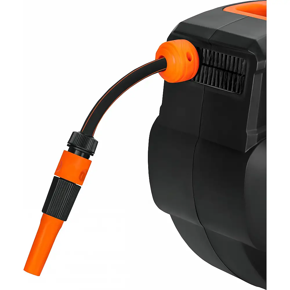 Kraft&Dele Αυτόματη Ανέμη Τοίχου με Λάστιχο Ποτίσματος 20m + 2m (1/2") KD-2152