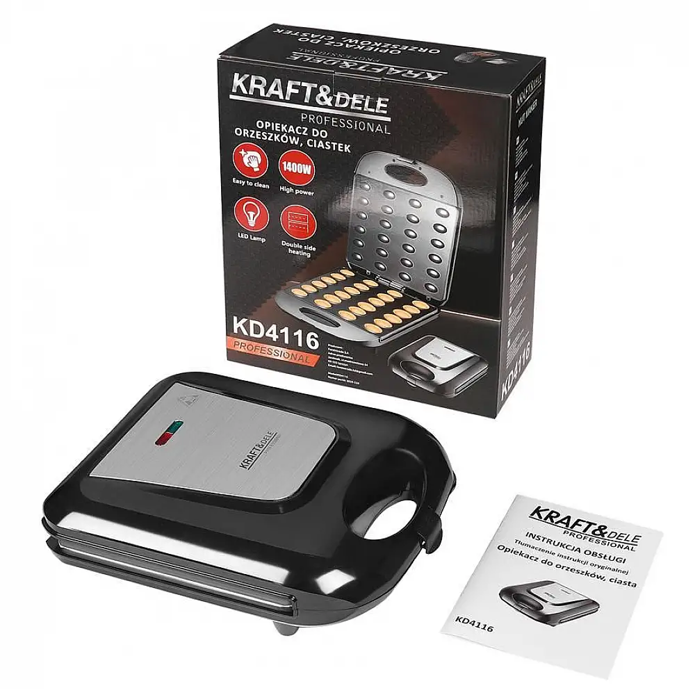 Kraft&Dele Ηλεκτρική Μηχανή για Μπισκότα "Καρυδάκια" 1400W KD-4116