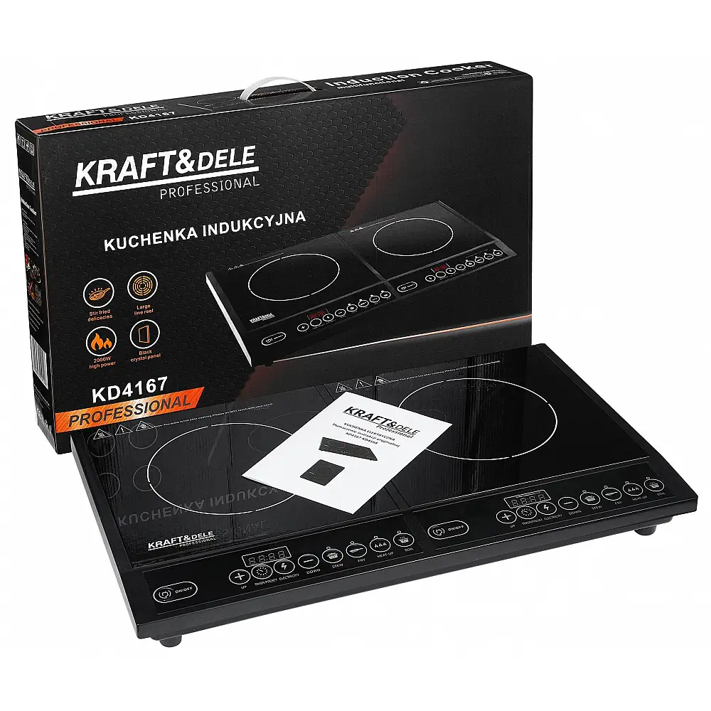 Kraft&Dele Επιτραπέζια Επαγωγική Εστία 2000W KD-4167
