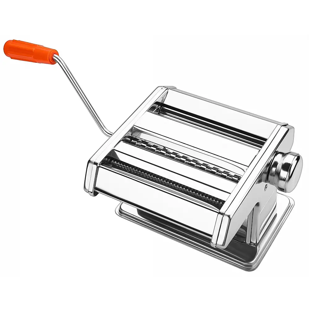 Kraft&Dele Χειροκίνητη Μηχανή Ζυμαρικών από Ανοξείδωτο Ατσάλι με Ρυθμιζόμενο Πάχος και 2 Τύπους Κοπής KD-4126