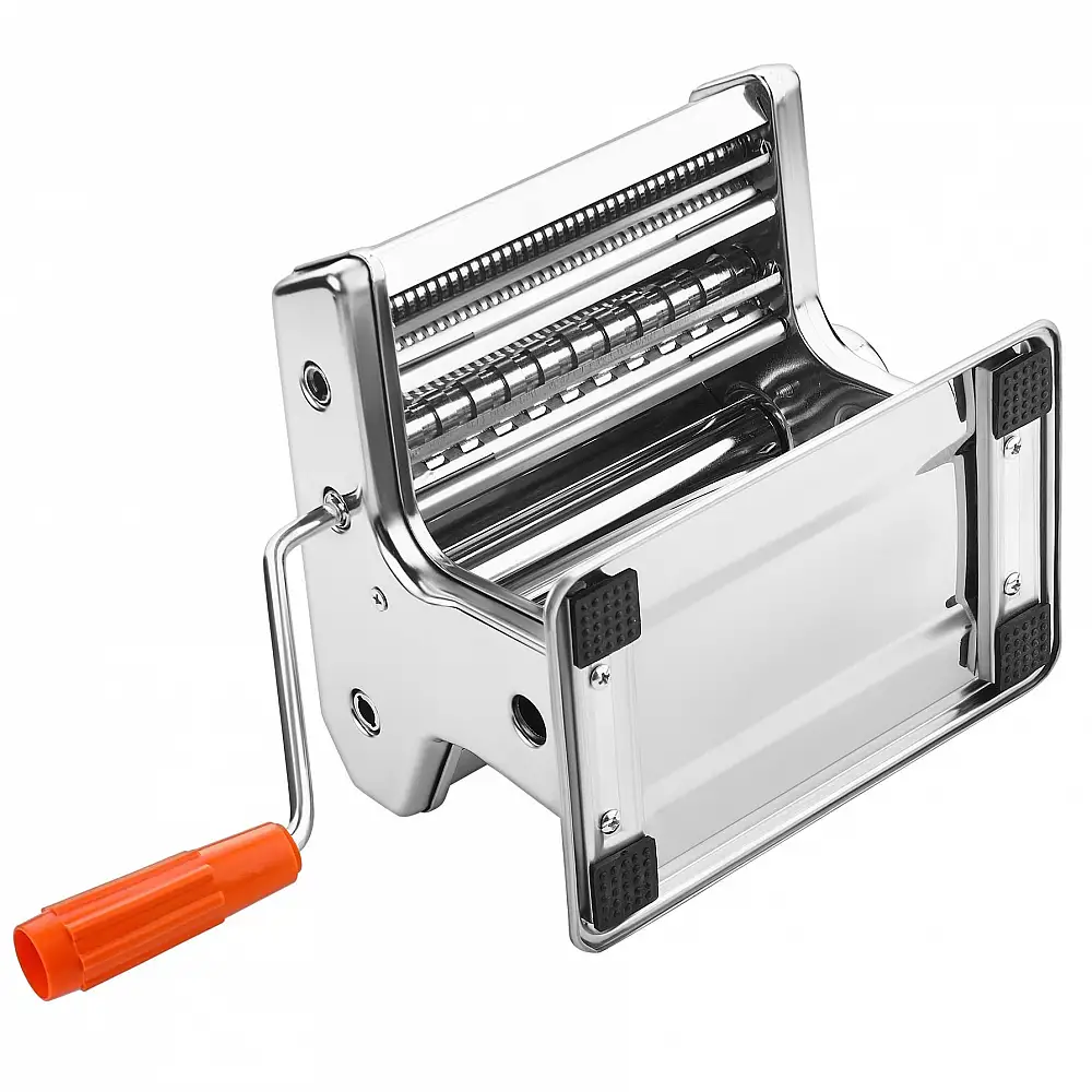Kraft&Dele Χειροκίνητη Μηχανή Ζυμαρικών από Ανοξείδωτο Ατσάλι με Ρυθμιζόμενο Πάχος και 2 Τύπους Κοπής KD-4126