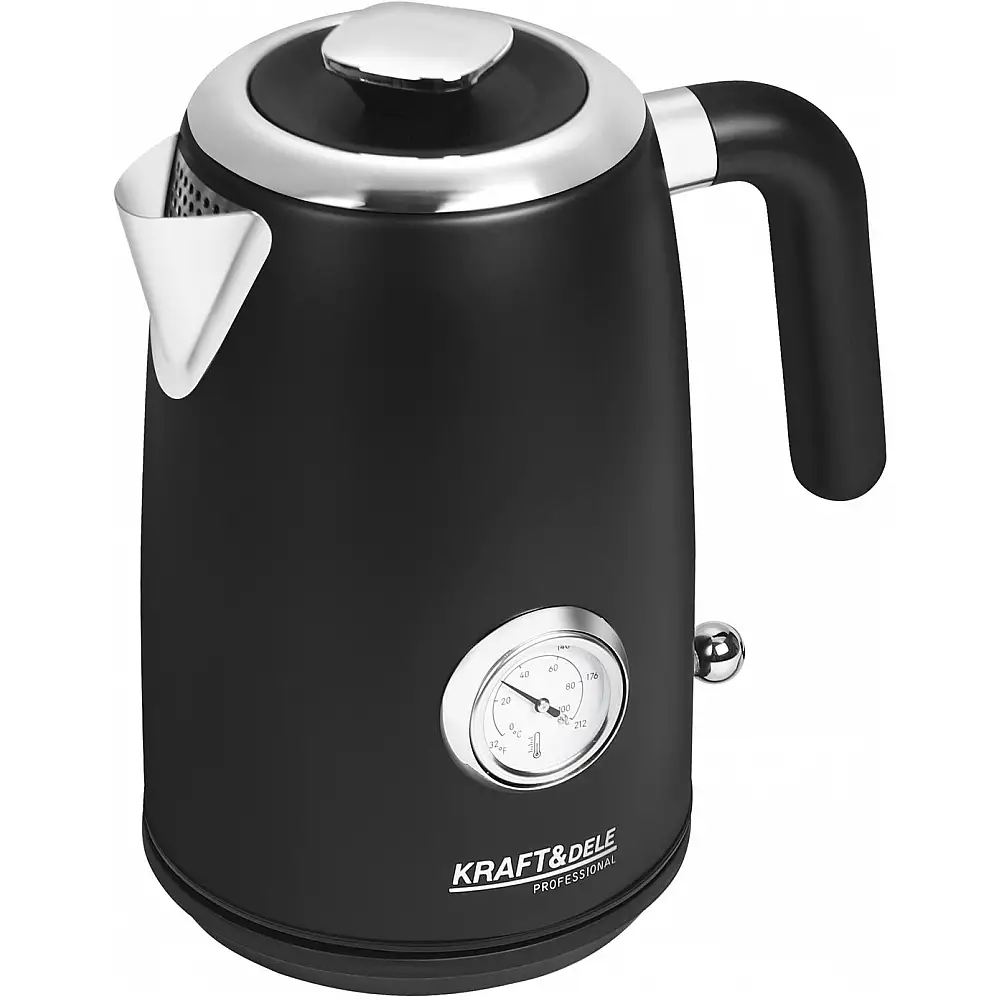 Kraft&Dele Ηλεκτρικός Βραστήρας 1lt 2200W με Περιστρεφόμενη Βάση 360° KD-4153