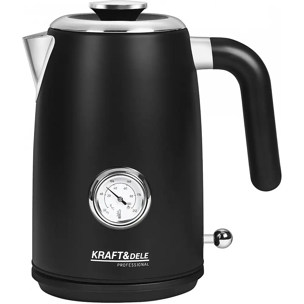 Kraft&Dele Ηλεκτρικός Βραστήρας 1lt 2200W με Περιστρεφόμενη Βάση 360° KD-4153