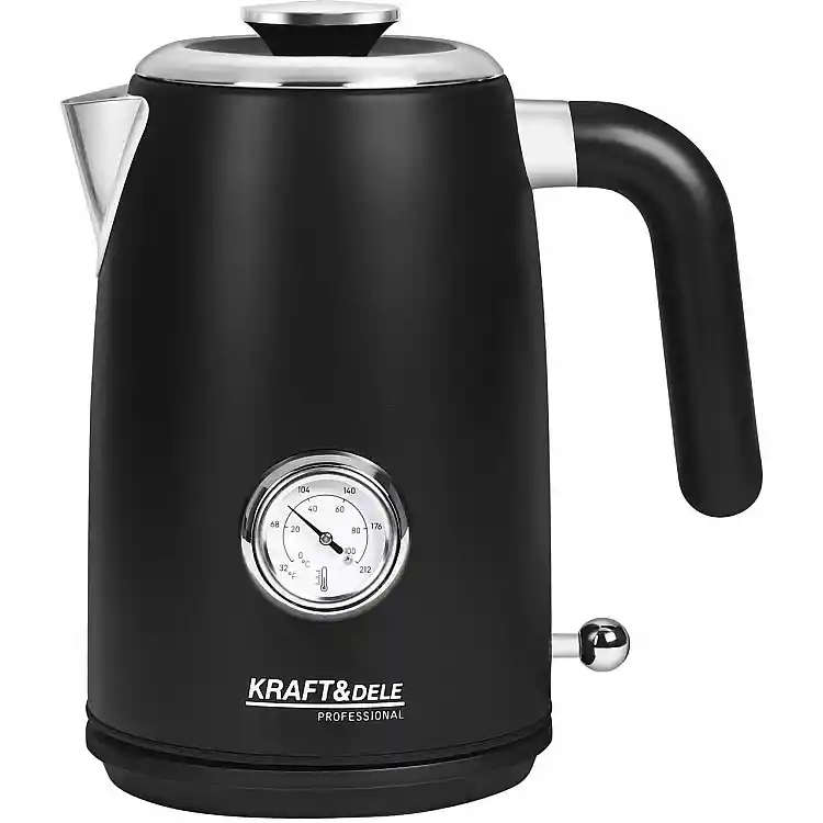 Kraft&Dele Ηλεκτρικός Βραστήρας 1lt 2200W με Περιστρεφόμενη Βάση 360° KD-4153