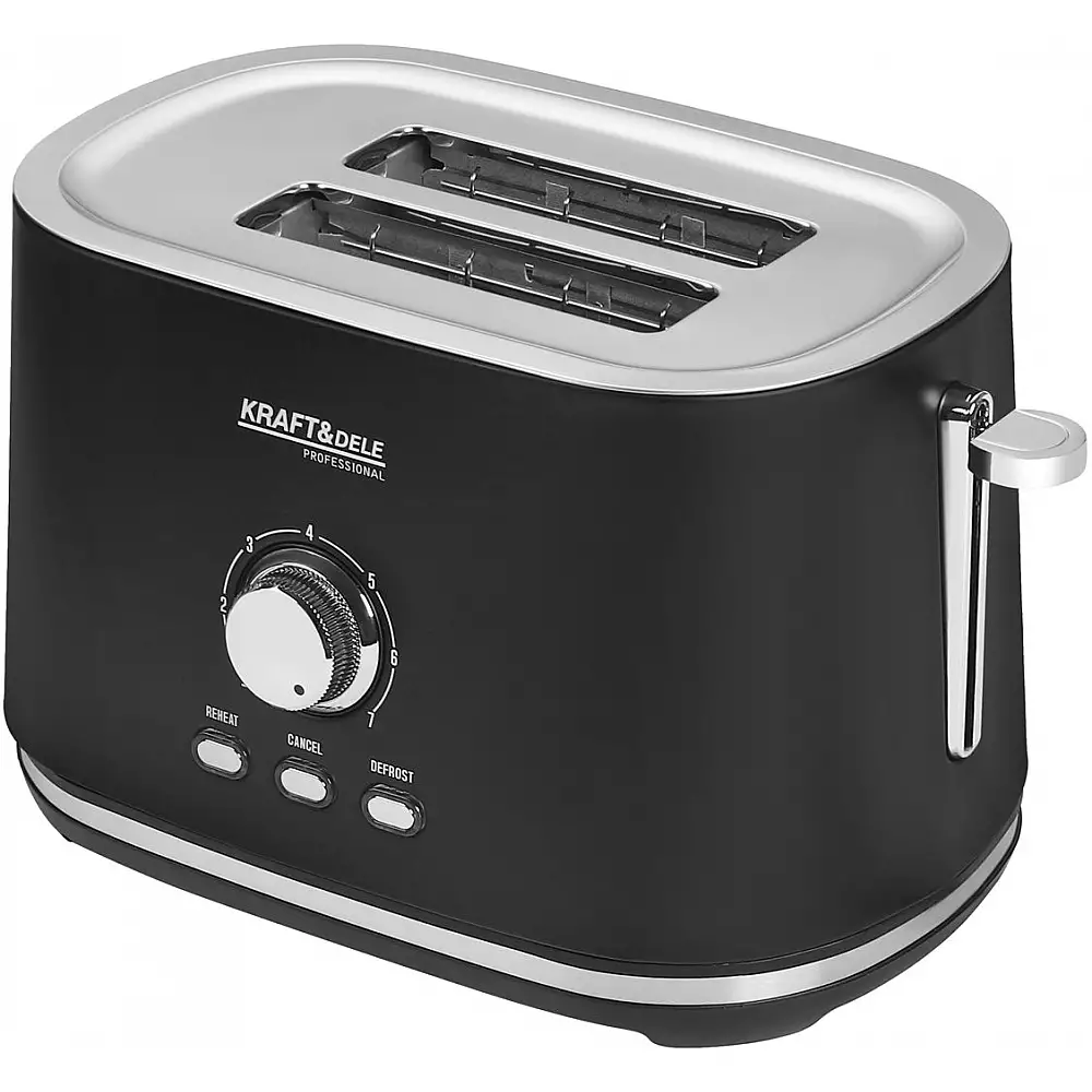 Kraft&Dele Φρυγανιέρα 2 Θέσεων 1000W για Ομοιόμορφο Ψήσιμο KD-4156