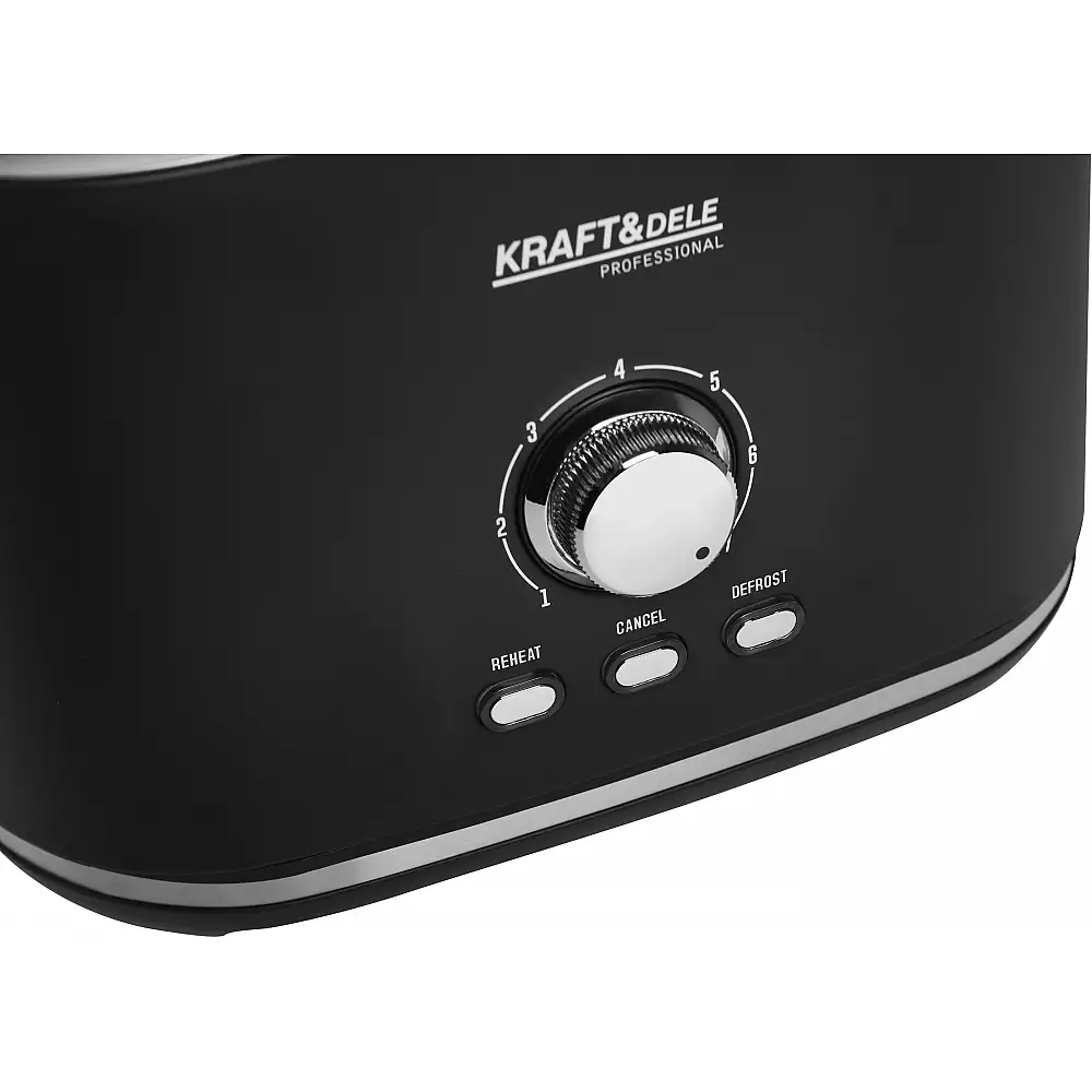 Kraft&Dele Φρυγανιέρα 2 Θέσεων 1000W για Ομοιόμορφο Ψήσιμο KD-4156