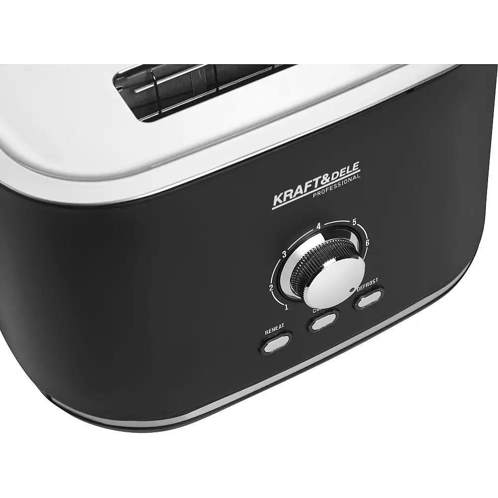 Kraft&Dele Φρυγανιέρα 2 Θέσεων 1000W για Ομοιόμορφο Ψήσιμο KD-4156