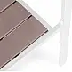 MultiGarden Σετ 2 λευκών κήπου καρεκλών για βεράντα ή μπαλκόνι από ατσάλι και HDPE MultiGarden YC-051KD-3-5