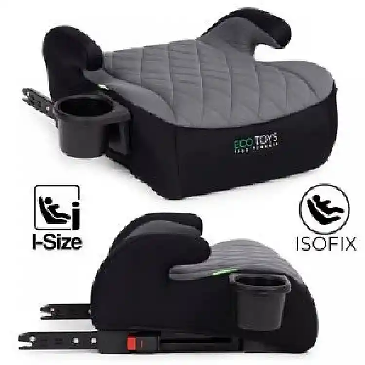 ECOTOYS Κάθισμα αυτοκινήτου ISOFIX για παιδιά i-SIZE, ύψος 125-150 cm, με υποδοχή για ποτήρι ECOTOYS RDCF04-ISO