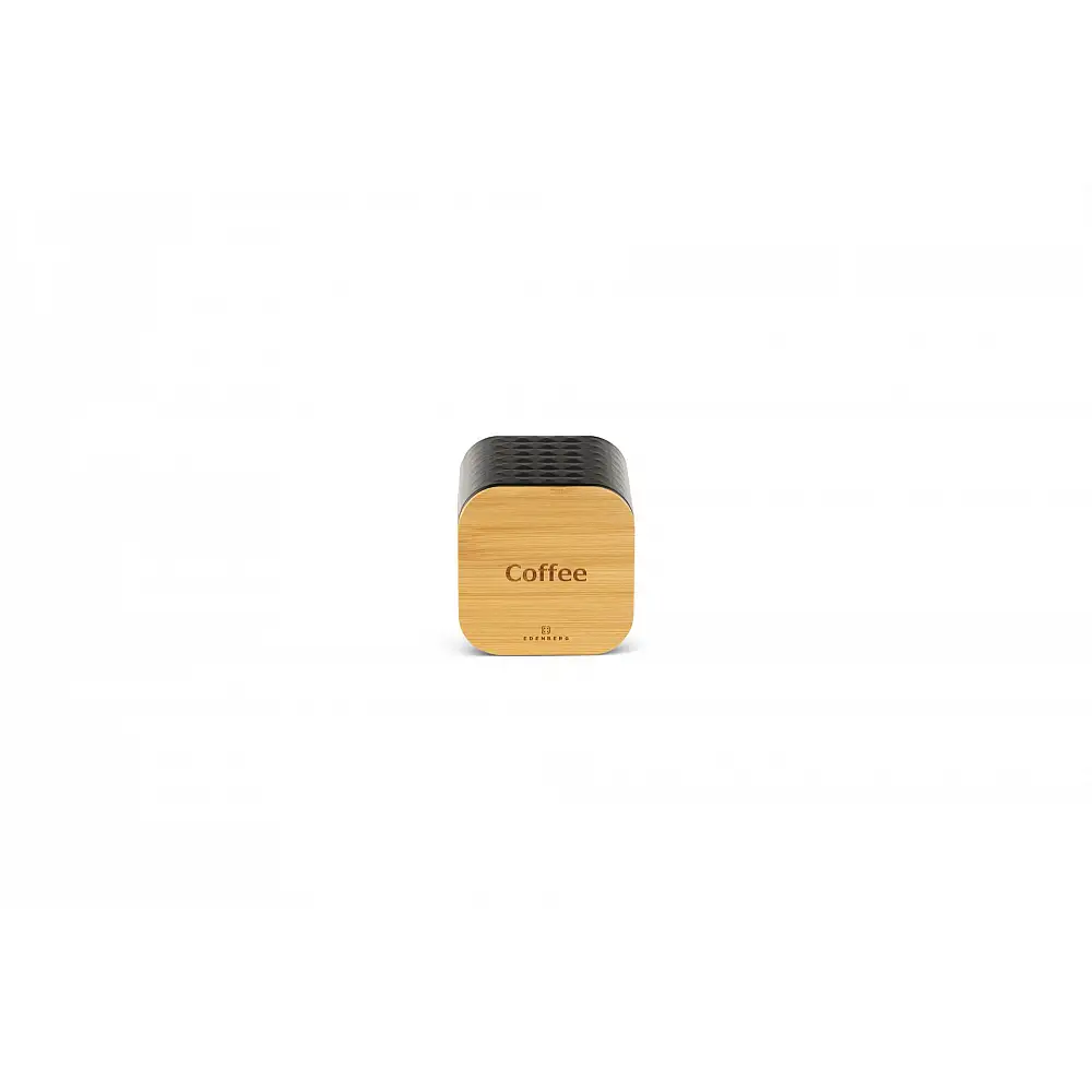 Edenberg Σετ Ψωμιέρα με Δοχεία Καφέ, Ζάχαρης και Τσάι 4 τμχ. από μπαμπού & ανοξείδωτο ατσάλι EB-161