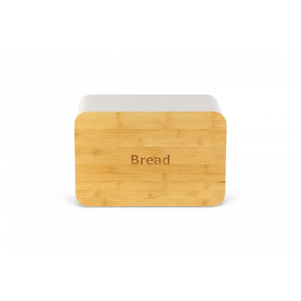 Edenberg Σετ Ψωμιέρα με Δοχεία Καφέ, Ζάχαρης και Τσάι 4 τμχ. από μπαμπού & ανοξείδωτο ατσάλι EB-162