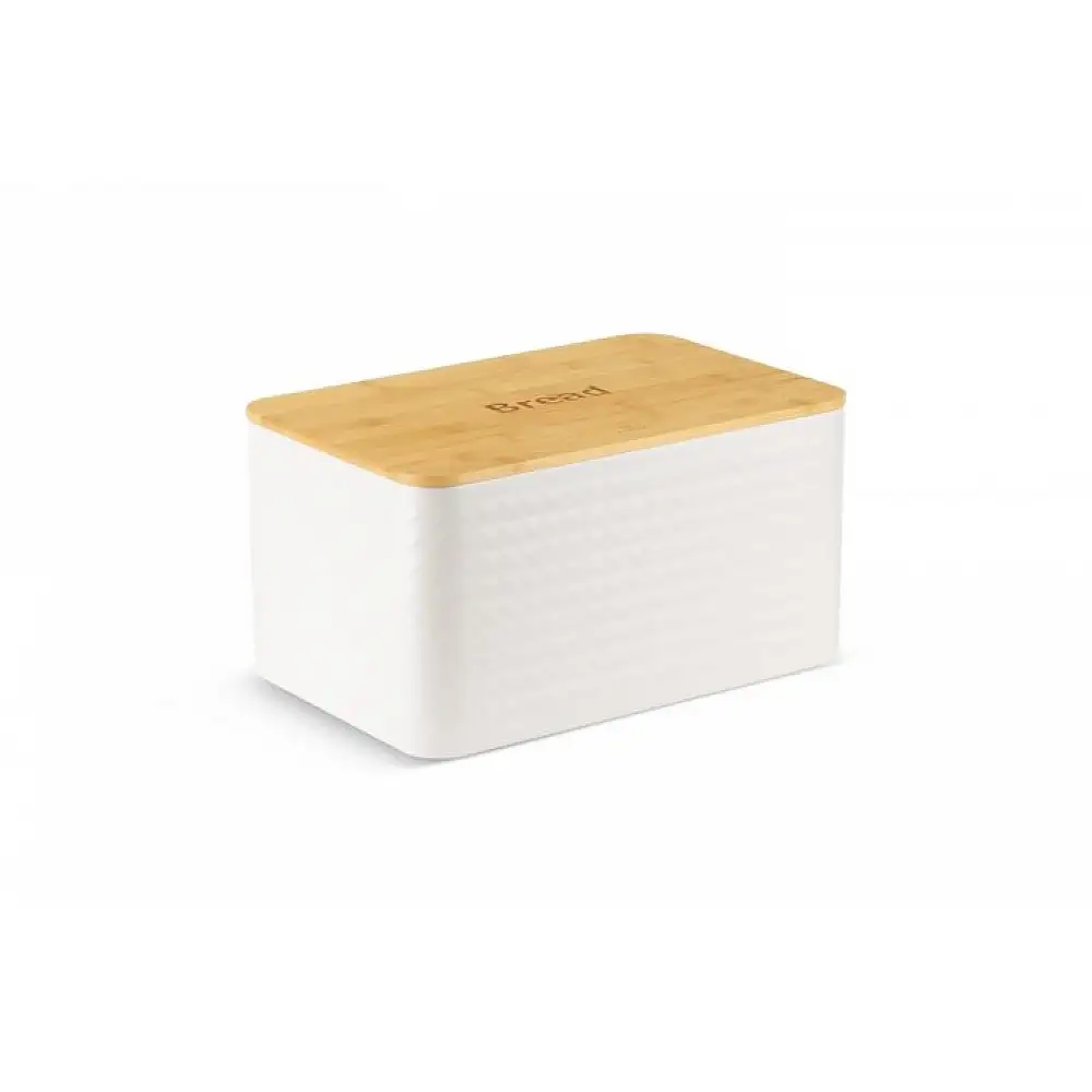 Edenberg Σετ Ψωμιέρα με Δοχεία Καφέ, Ζάχαρης και Τσάι 4 τμχ. από μπαμπού & ανοξείδωτο ατσάλι EB-162