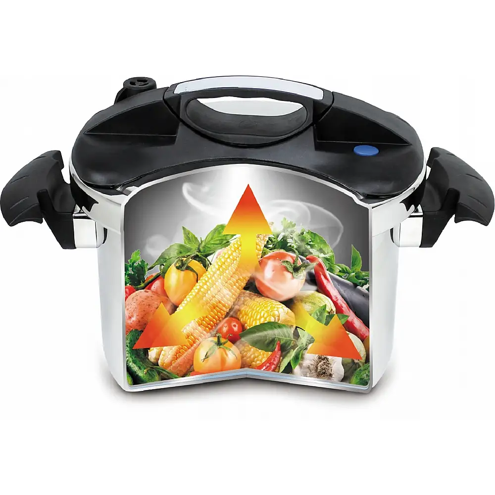 Edenberg Χύτρα Ταχύτητας Ανοξείδωτη 4,0L Διάμετρος 22εκ για Εξοικονόμηση Ενέργειας EB-5741