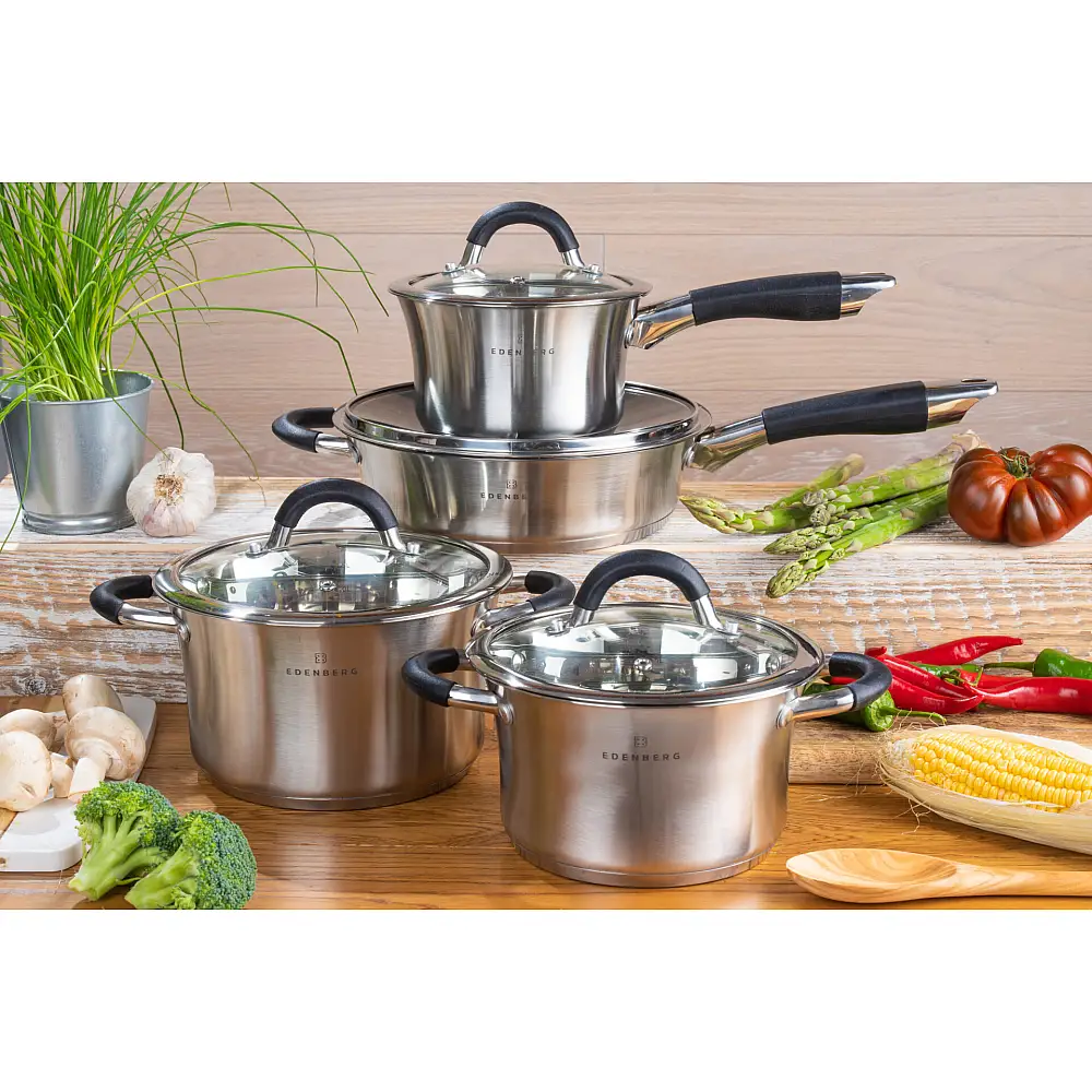 Edenberg Σετ Ανοξείδωτων Σκευών 8 Τεμαχίων EB-2407
