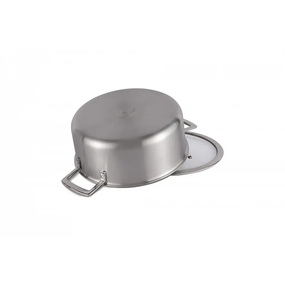 Edenberg Κατσαρόλα Ανοξείδωτη 20 cm με Αντικολλητική Επίστρωση 2.8lt Γυάλινο Καπάκι EB-17051