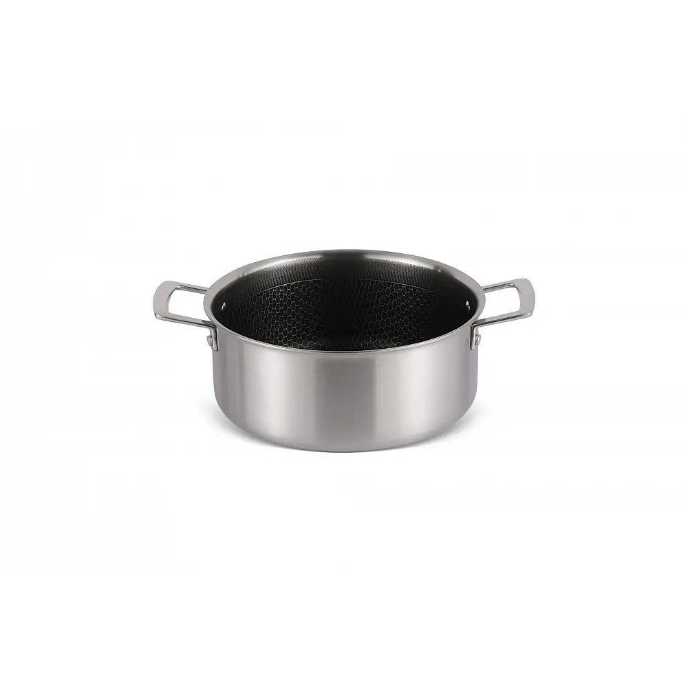 Edenberg Κατσαρόλα Ανοξείδωτη 22 cm με Αντικολλητική Επίστρωση 3.5lt Γυάλινο Καπάκι EB-17052