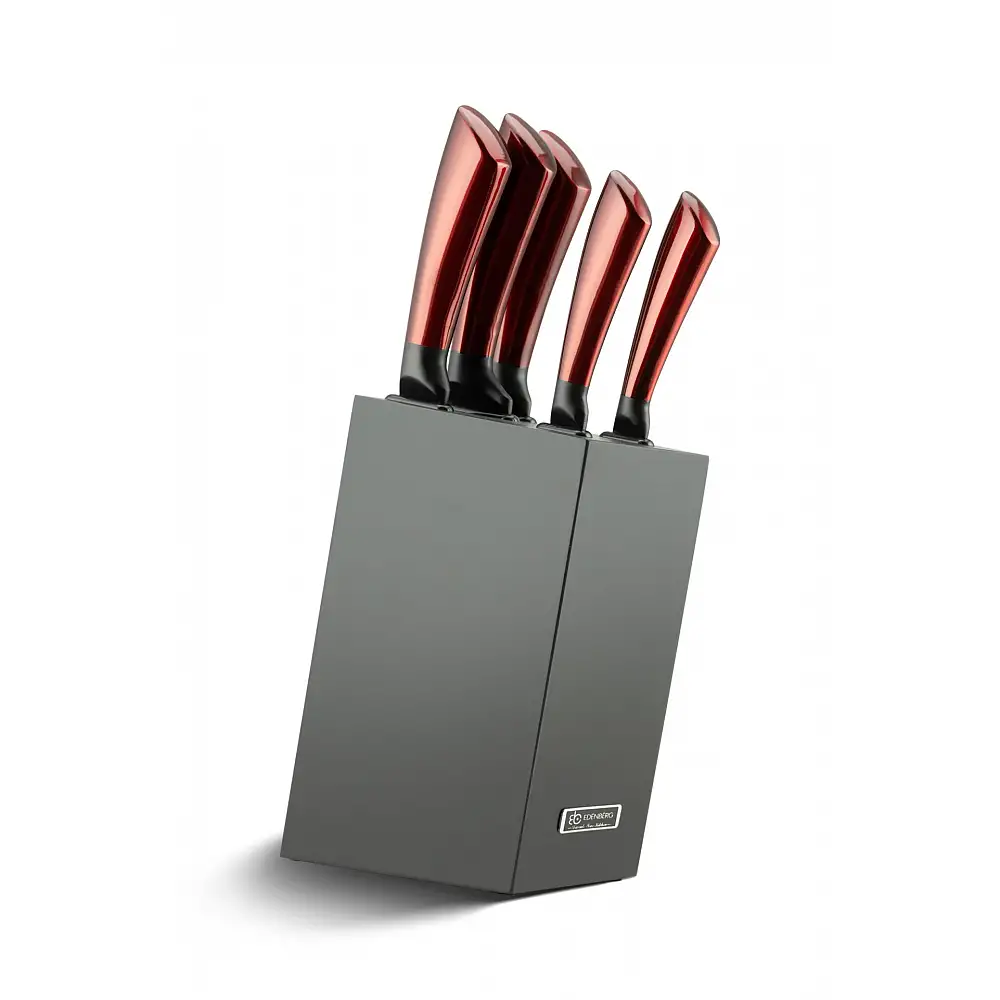 Edenberg Σετ 6 τμχ Μαχαιριών Κουζίνας με Εργονομικές Λαβές και Κομψή Βάση EB-936