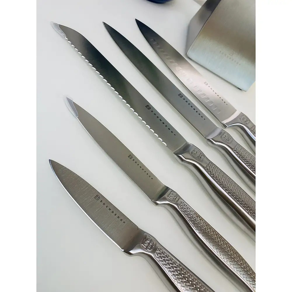 Edenberg Σύγχρονο Σετ Μαχαιριών με Βάση 6 Τεμαχίων EB-11001