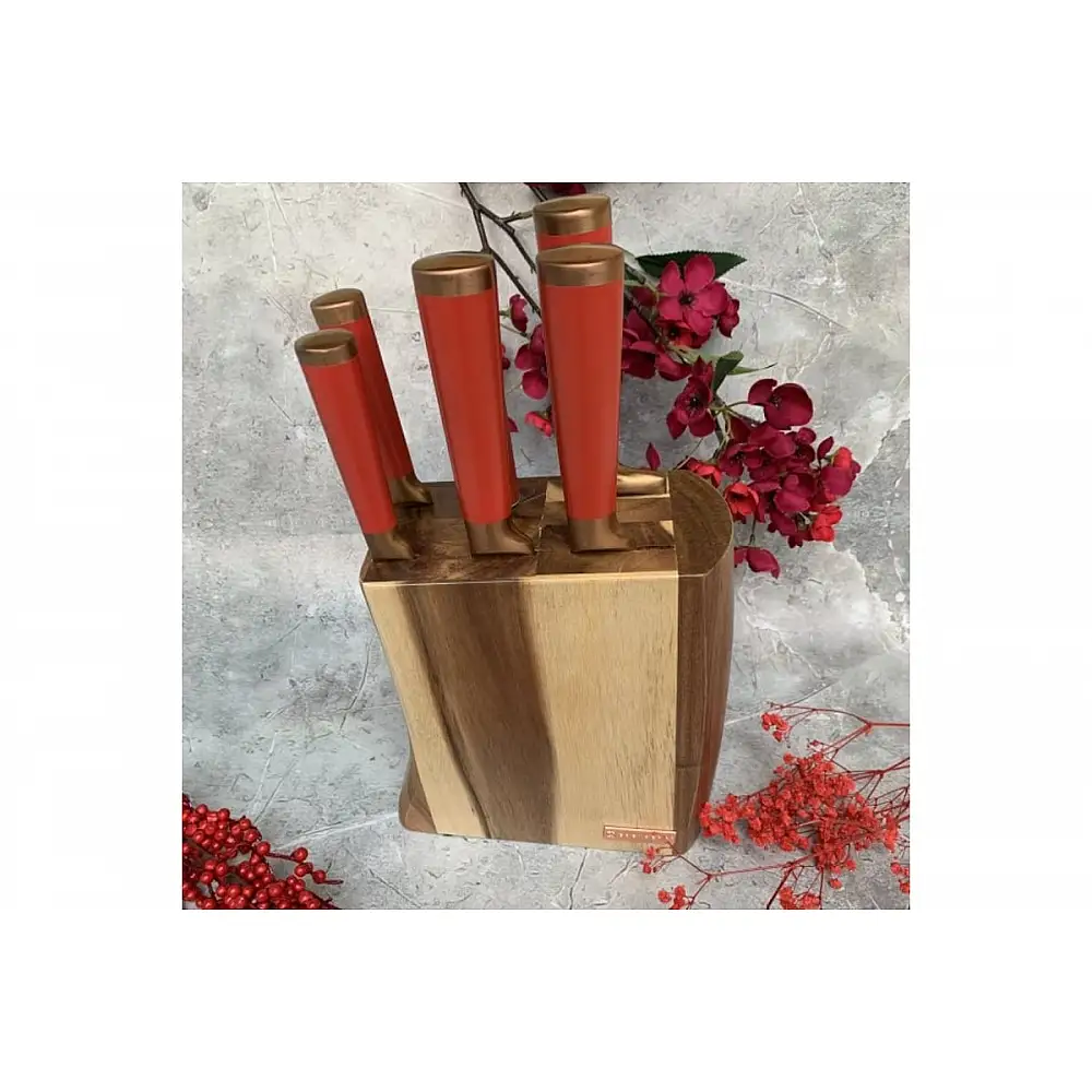 Edenberg Σύγχρονο Σετ Μαχαιριών με Βάση 7 Τεμαχίων EB-11029