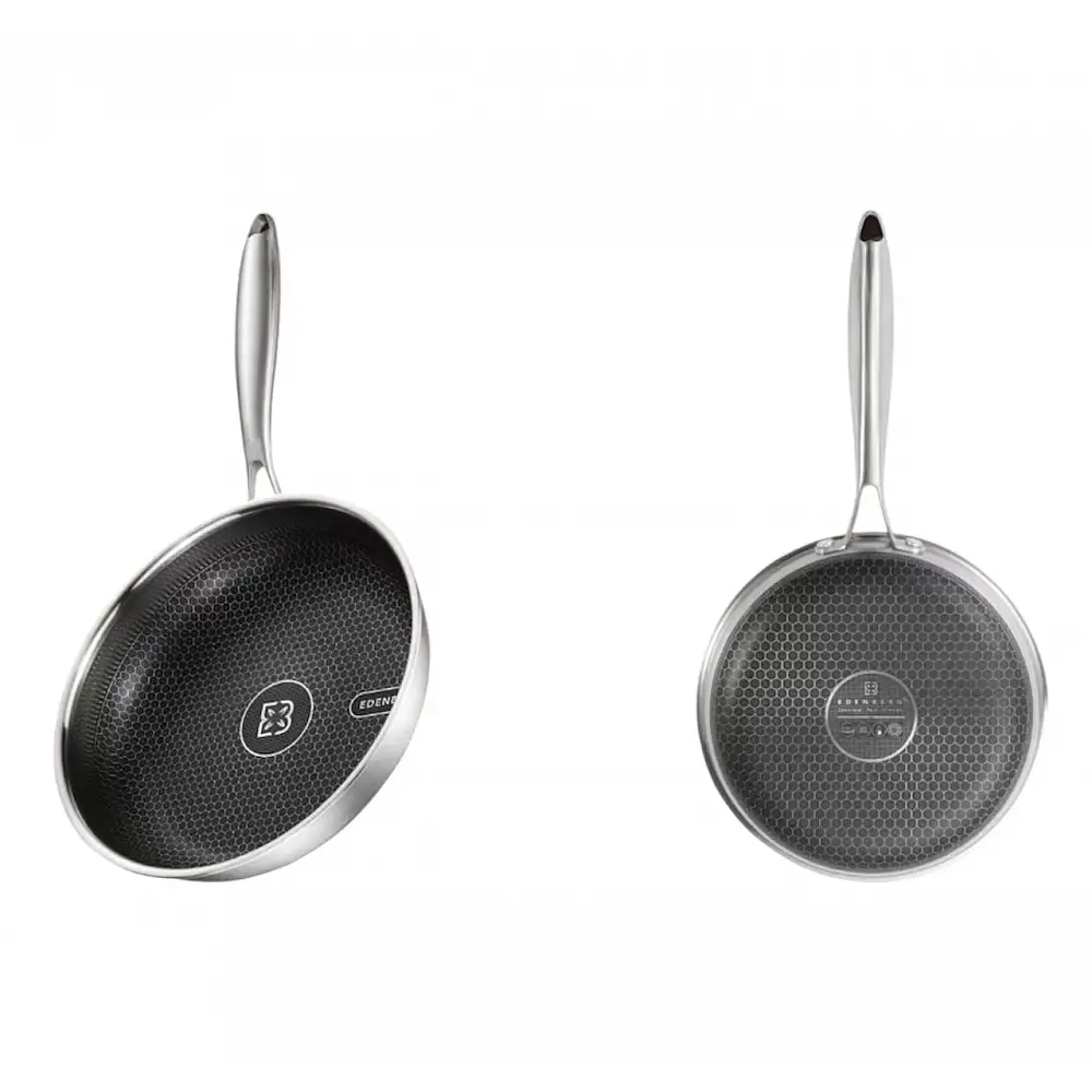 Edenberg Τηγάνι από Ανοξείδωτο Ατσάλι 24cm με Αντικολλητική Επίστρωση EB-6922
