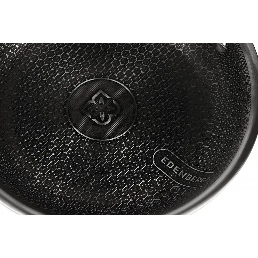 Edenberg Τηγάνι από Ανοξείδωτο Ατσάλι 30cm με Αντικολλητική Επίστρωση EB-6925