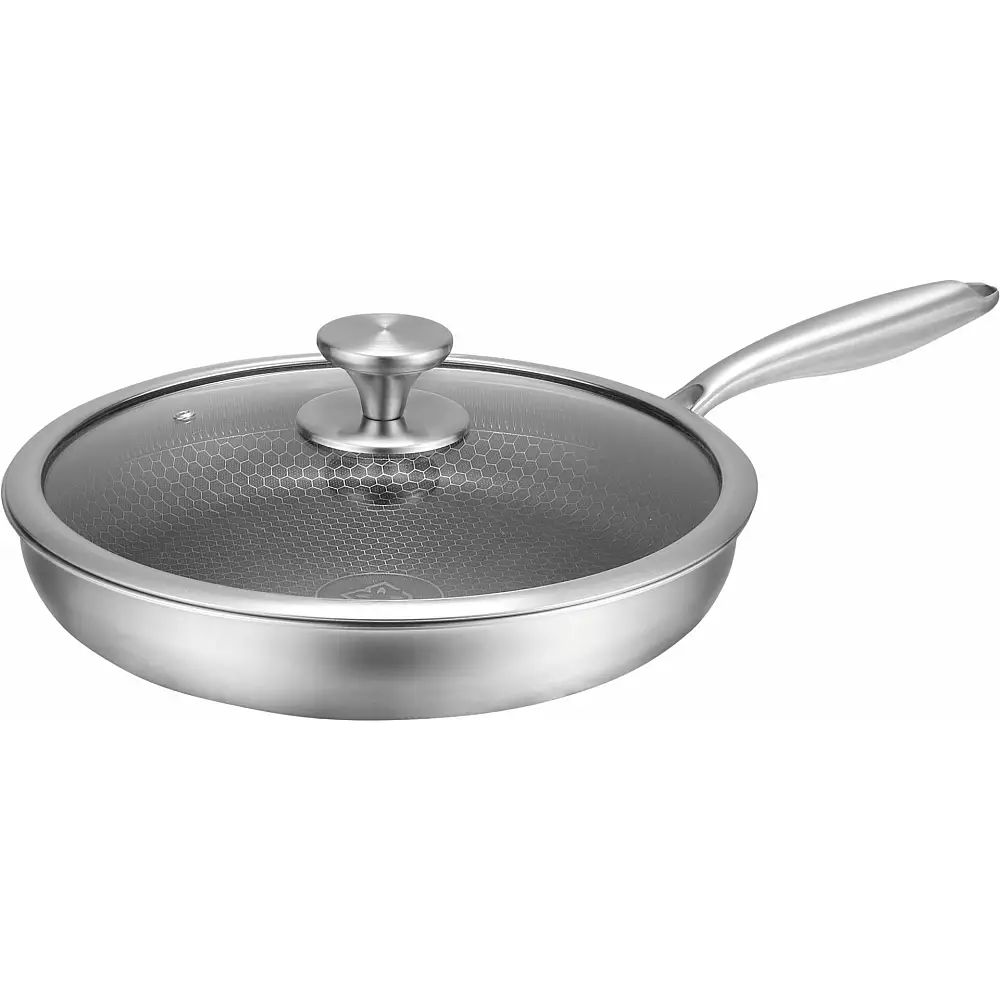 Edenberg Τηγάνι Με Καπάκι από Ανοξείδωτο Ατσάλι με Αντικολλητική Επίστρωση 28cm EB-6935
